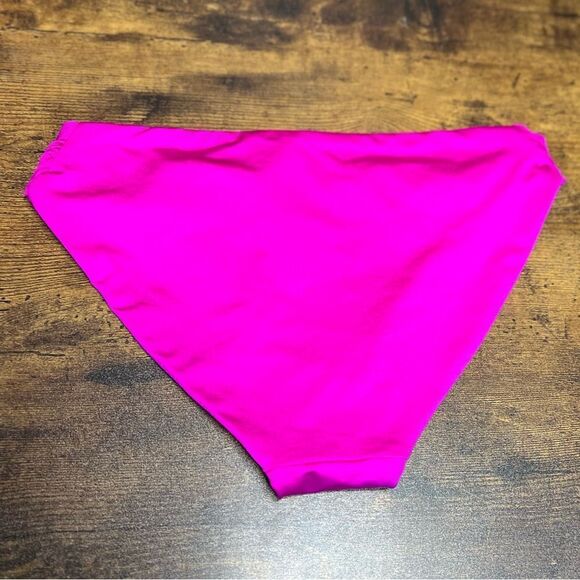 Trina Turk Swim Women's Monaco Shirred Hipster Swim Bottom Hot Pink. Sz 4. NWT - Picture 5 of 9